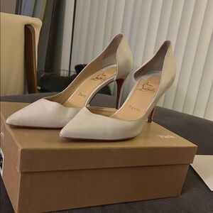 White Ibiza Christian Louboutin Heels